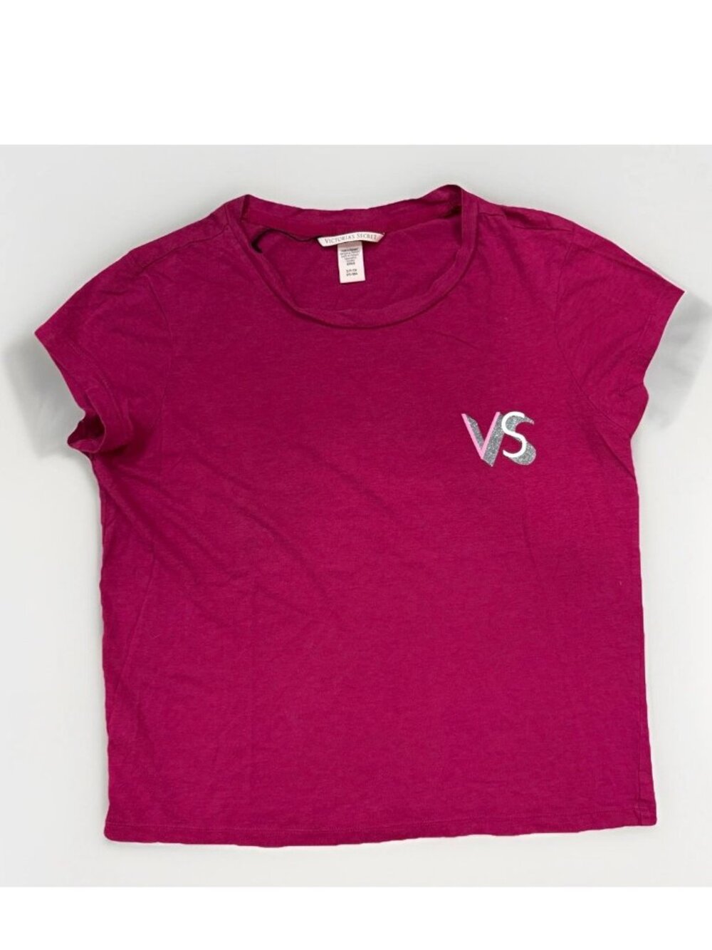 Victoria’s Secret Women’s fuchsia LOVE T-shirt size Small
